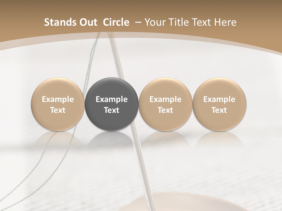 Fashion Boutonniere Sewing PowerPoint Template