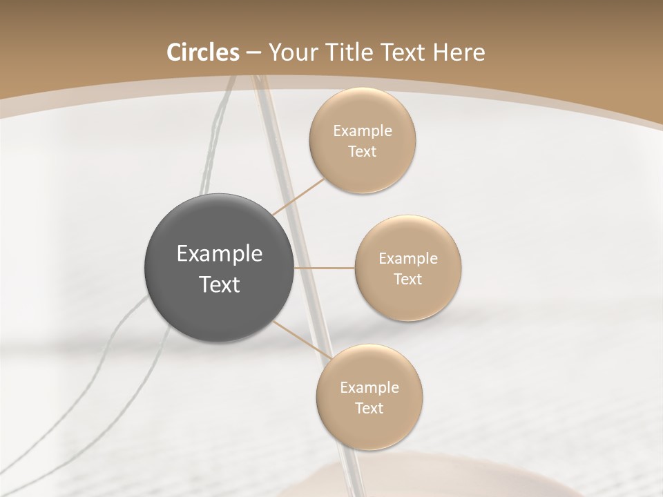 Fashion Boutonniere Sewing PowerPoint Template