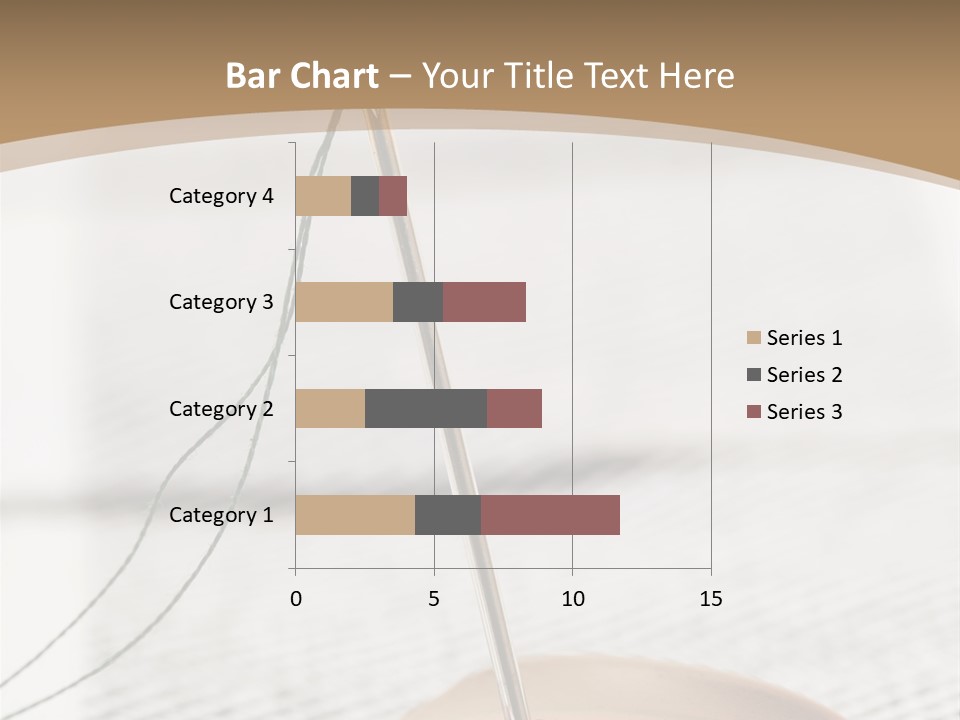 Fashion Boutonniere Sewing PowerPoint Template