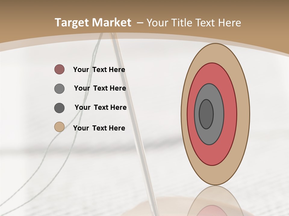 Fashion Boutonniere Sewing PowerPoint Template