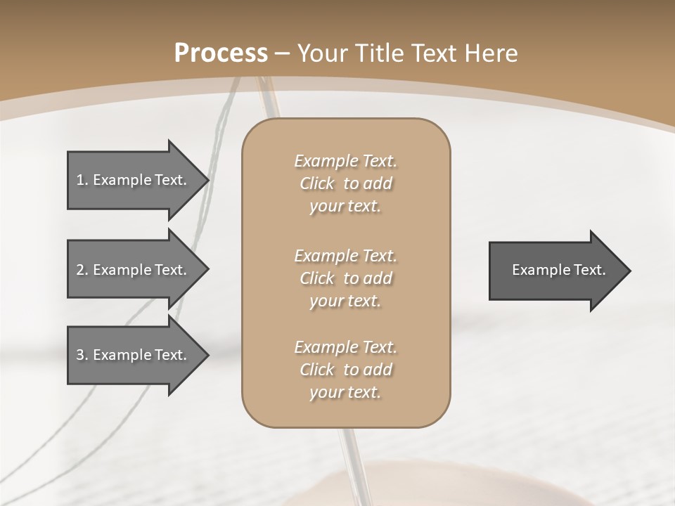 Fashion Boutonniere Sewing PowerPoint Template