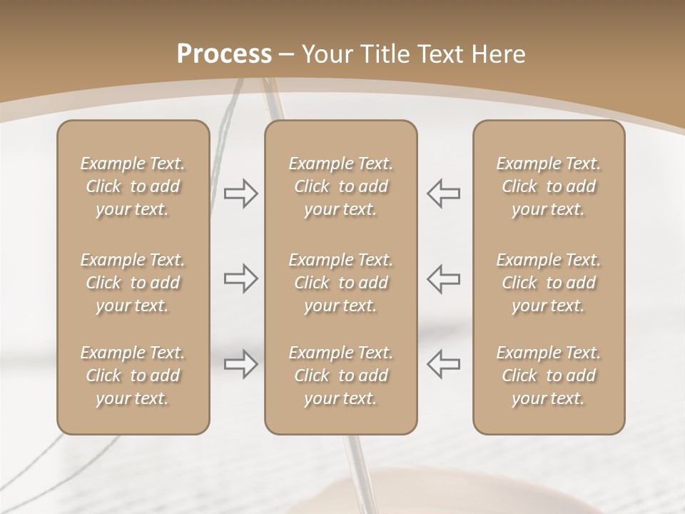 Fashion Boutonniere Sewing PowerPoint Template