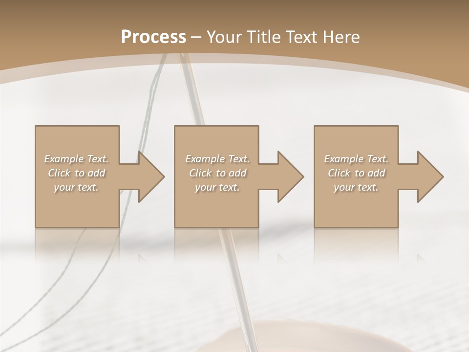 Fashion Boutonniere Sewing PowerPoint Template