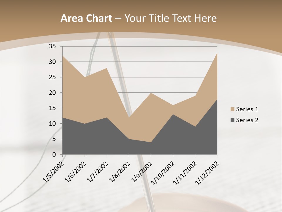 Fashion Boutonniere Sewing PowerPoint Template