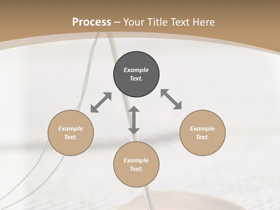 Fashion Boutonniere Sewing PowerPoint Template