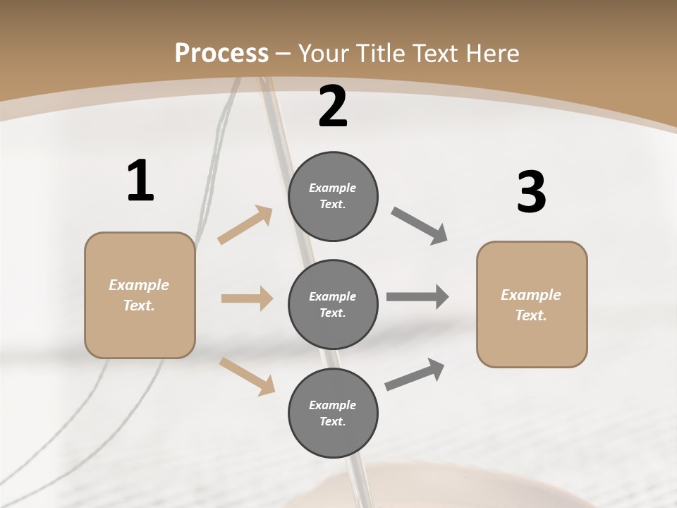 Fashion Boutonniere Sewing PowerPoint Template