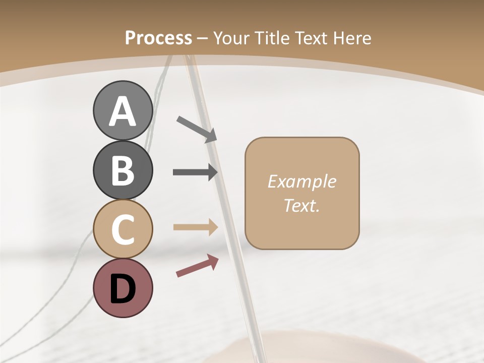 Fashion Boutonniere Sewing PowerPoint Template