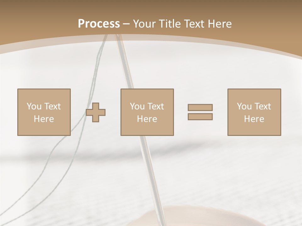 Fashion Boutonniere Sewing PowerPoint Template