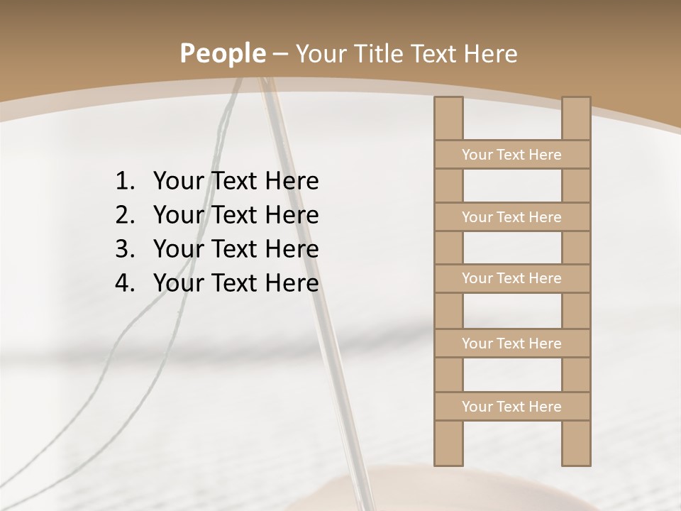 Fashion Boutonniere Sewing PowerPoint Template