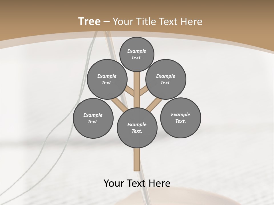 Fashion Boutonniere Sewing PowerPoint Template