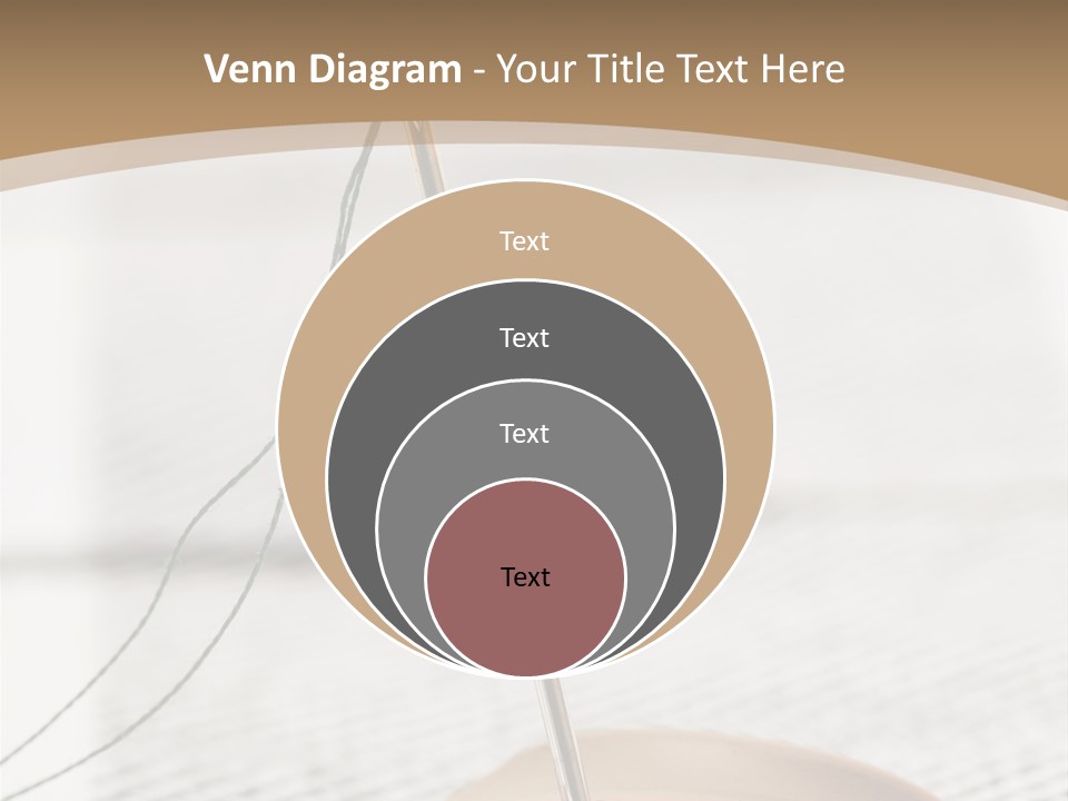 Fashion Boutonniere Sewing PowerPoint Template