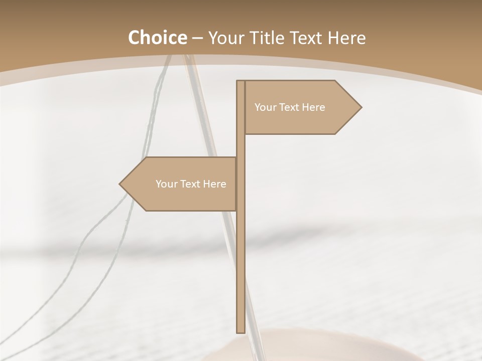 Fashion Boutonniere Sewing PowerPoint Template