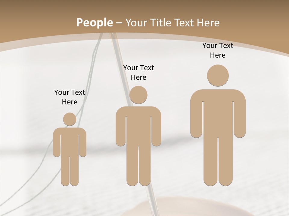 Fashion Boutonniere Sewing PowerPoint Template