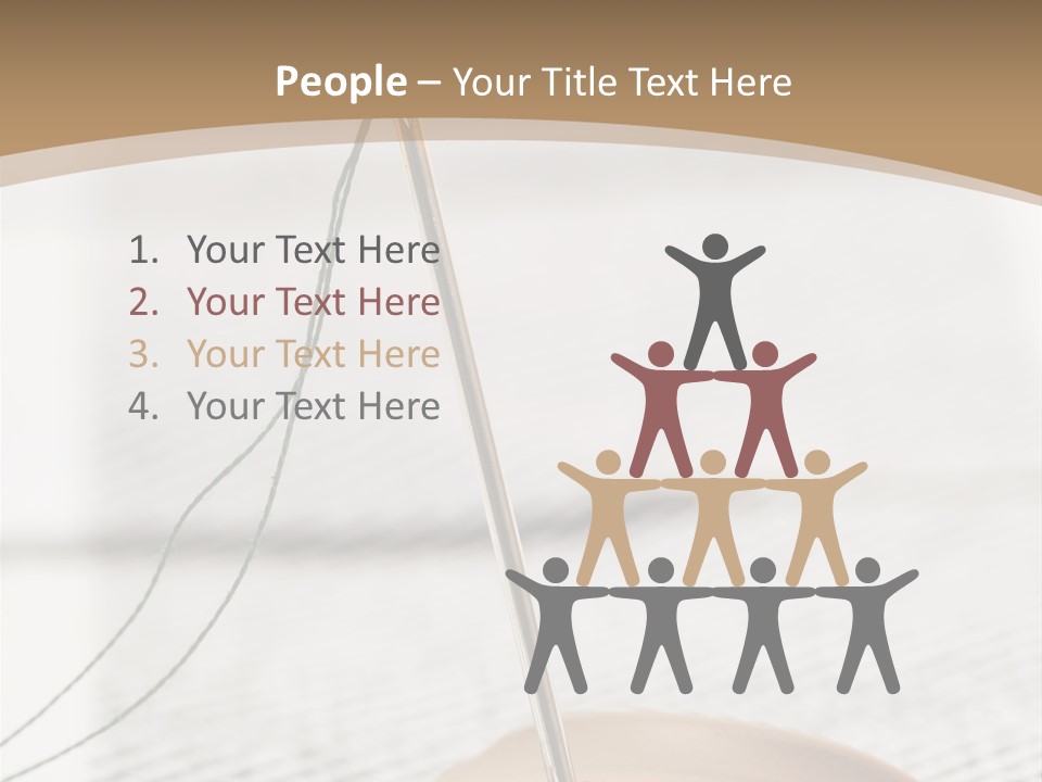 Fashion Boutonniere Sewing PowerPoint Template