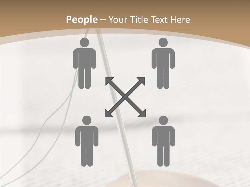 Fashion Boutonniere Sewing PowerPoint Template