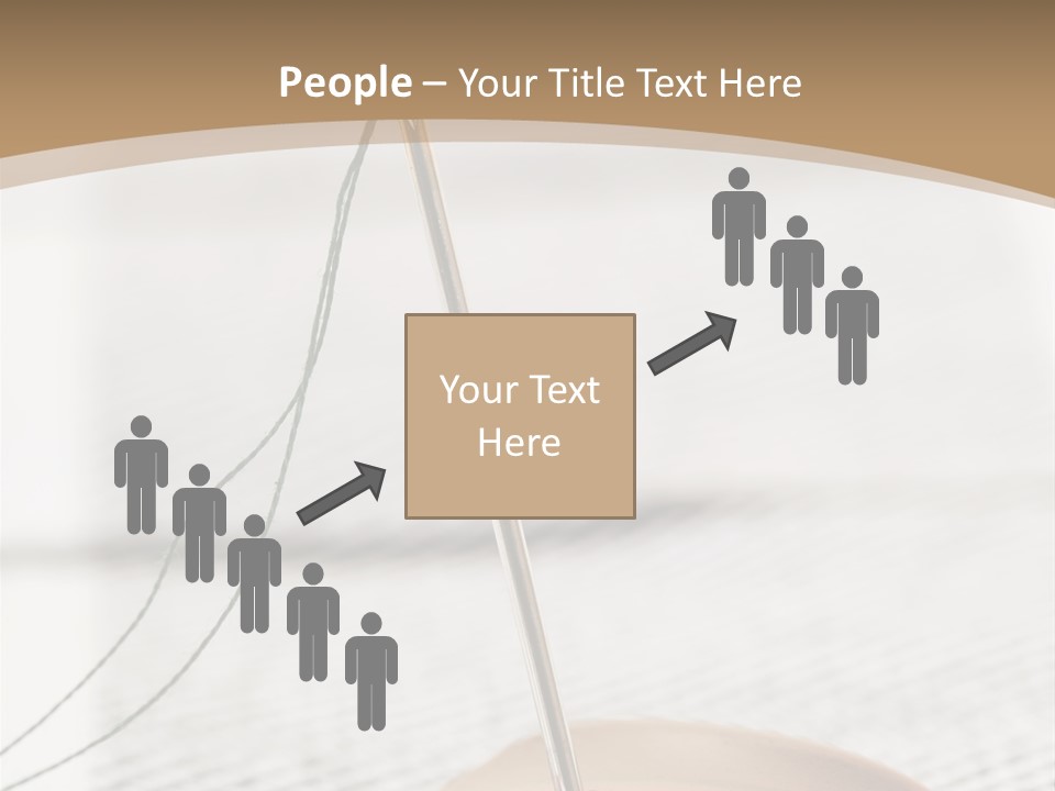 Fashion Boutonniere Sewing PowerPoint Template