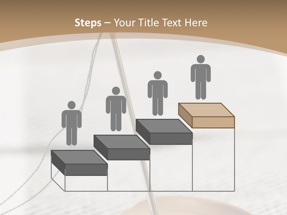 Fashion Boutonniere Sewing PowerPoint Template