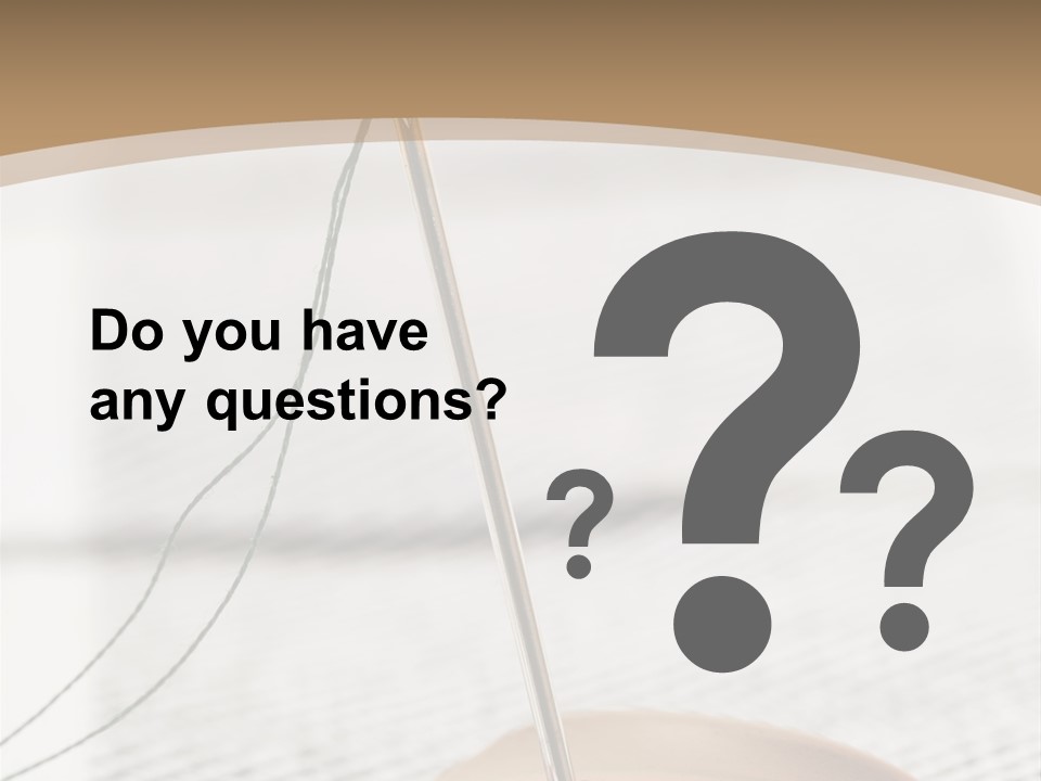 Fashion Boutonniere Sewing PowerPoint Template