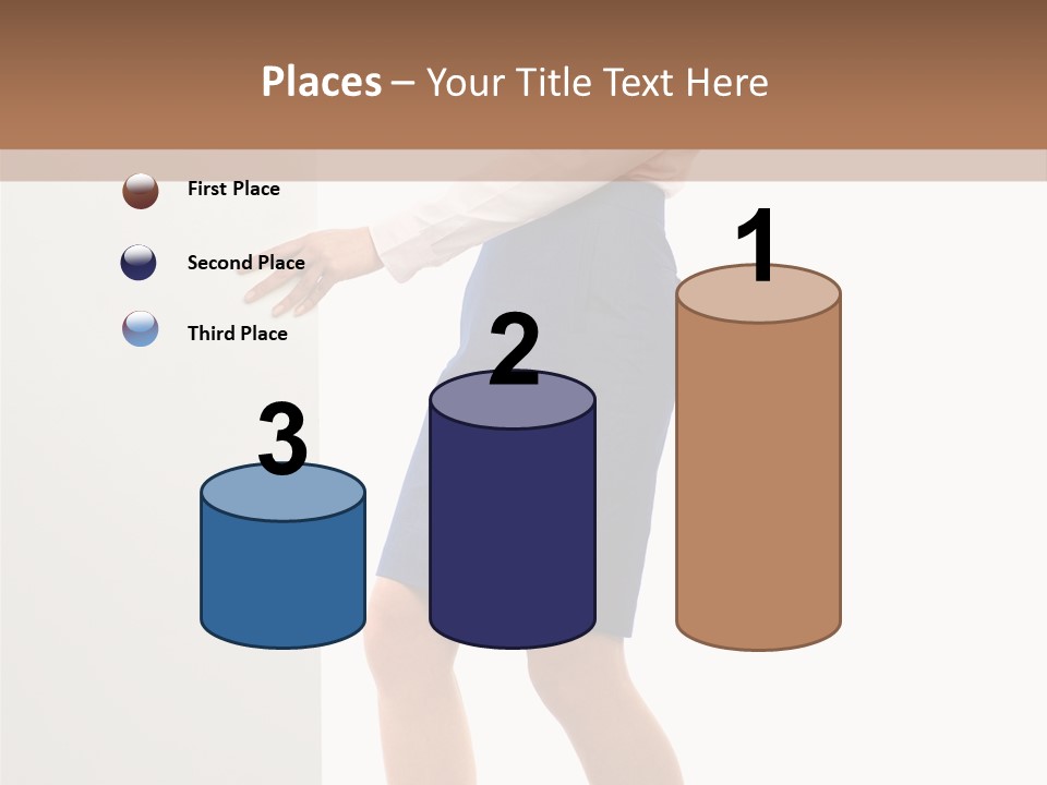 Presenting Caucasian Successful PowerPoint Template