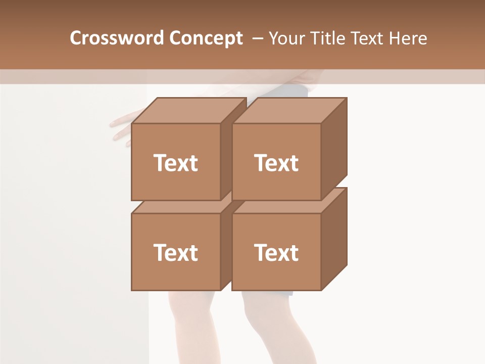 Presenting Caucasian Successful PowerPoint Template