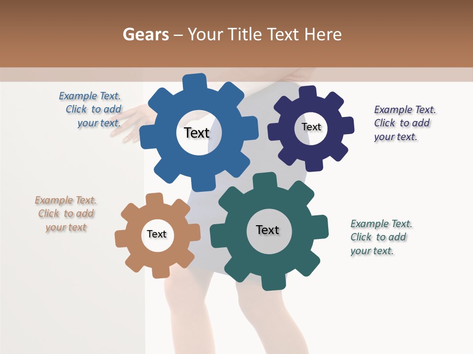 Presenting Caucasian Successful PowerPoint Template