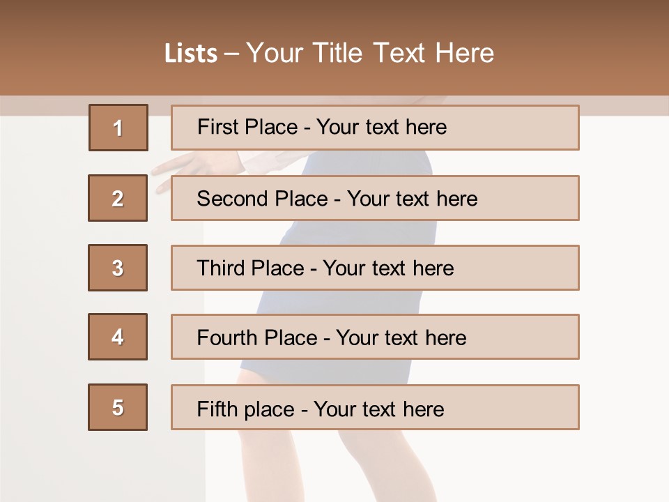 Presenting Caucasian Successful PowerPoint Template