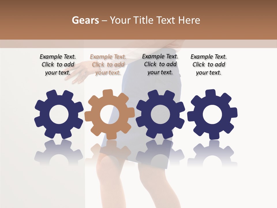 Presenting Caucasian Successful PowerPoint Template