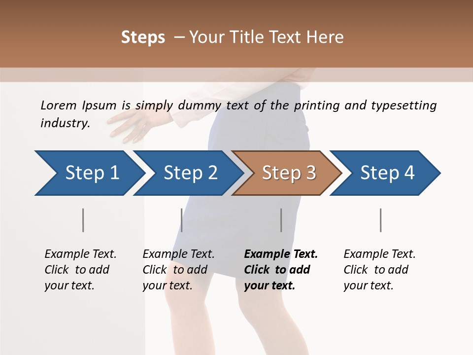 Presenting Caucasian Successful PowerPoint Template