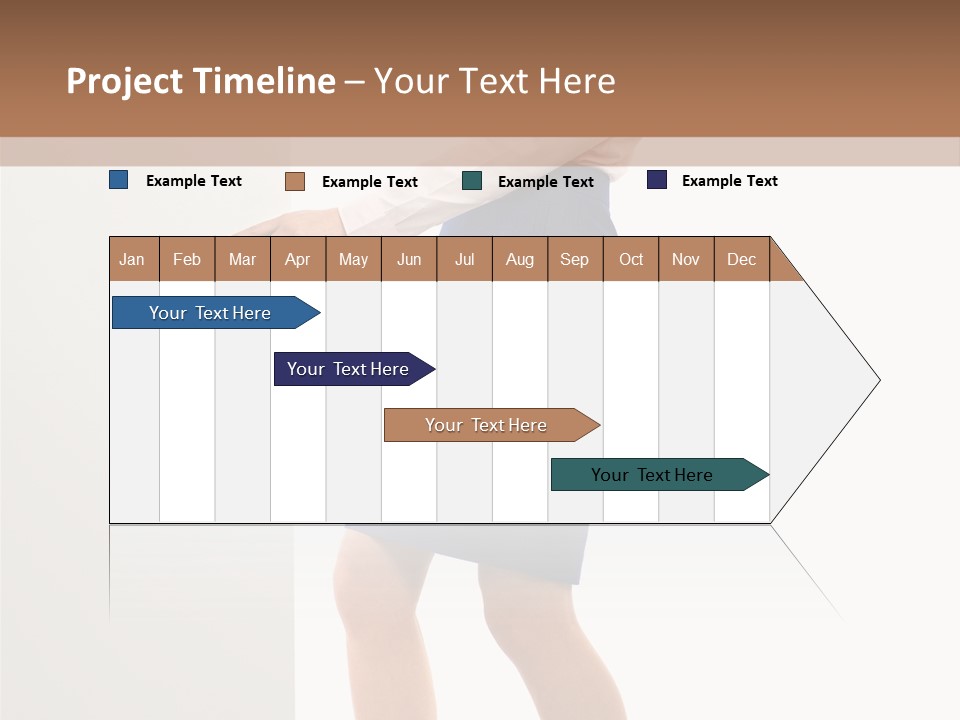 Presenting Caucasian Successful PowerPoint Template