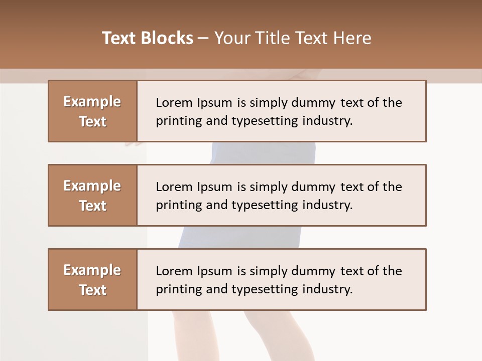 Presenting Caucasian Successful PowerPoint Template