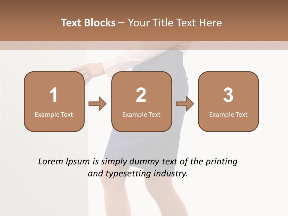 Presenting Caucasian Successful PowerPoint Template