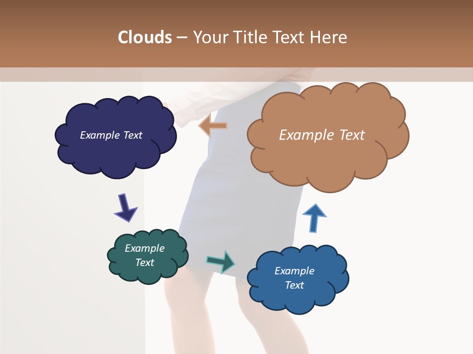 Presenting Caucasian Successful PowerPoint Template