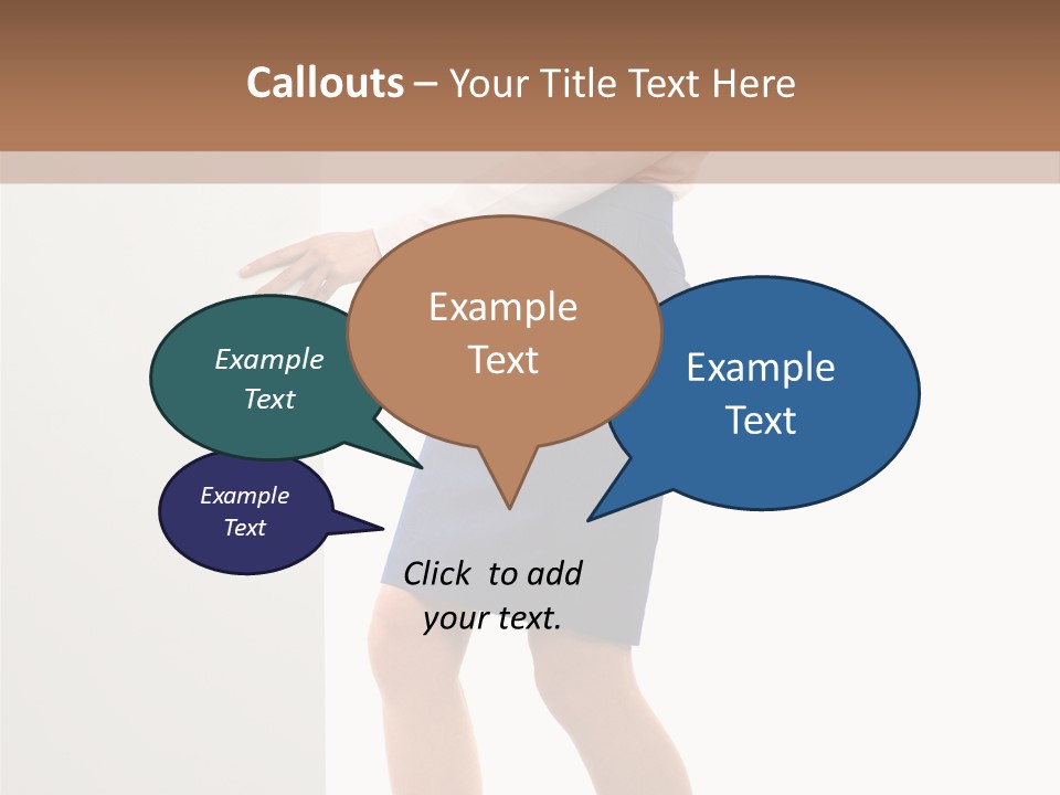 Presenting Caucasian Successful PowerPoint Template