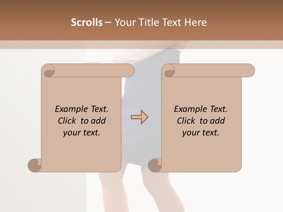 Presenting Caucasian Successful PowerPoint Template