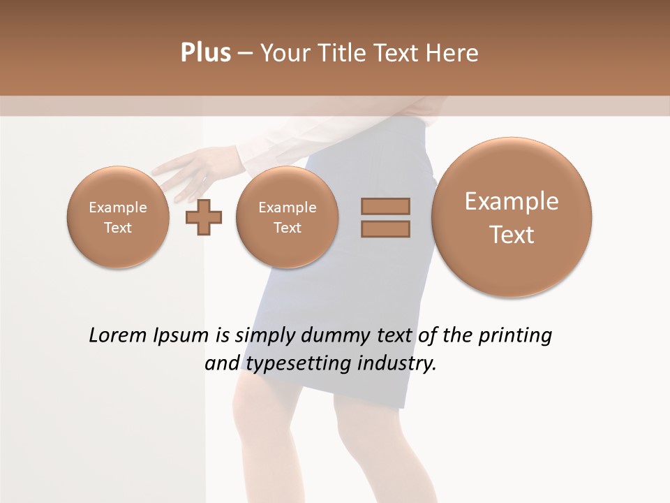 Presenting Caucasian Successful PowerPoint Template