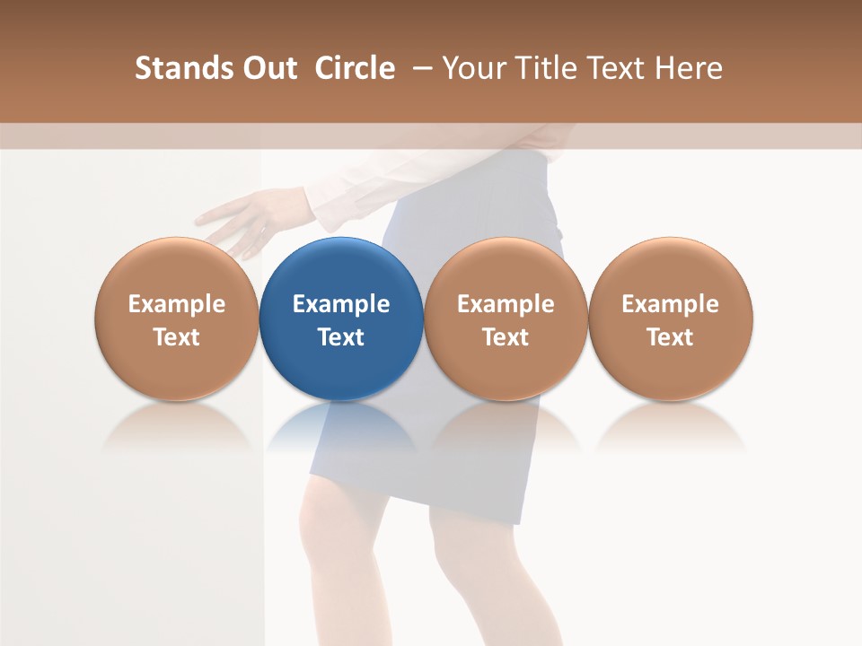 Presenting Caucasian Successful PowerPoint Template