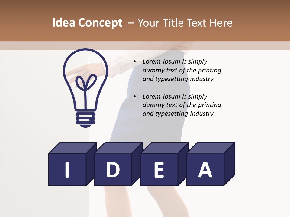 Presenting Caucasian Successful PowerPoint Template