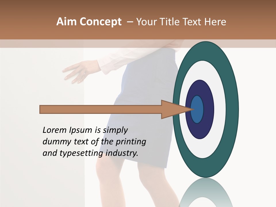 Presenting Caucasian Successful PowerPoint Template