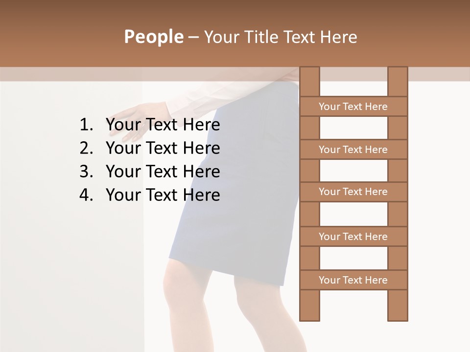 Presenting Caucasian Successful PowerPoint Template