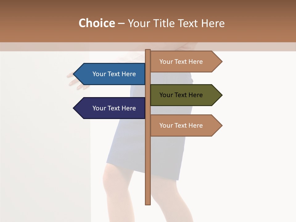 Presenting Caucasian Successful PowerPoint Template