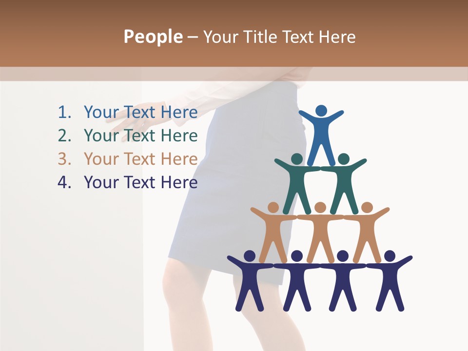 Presenting Caucasian Successful PowerPoint Template