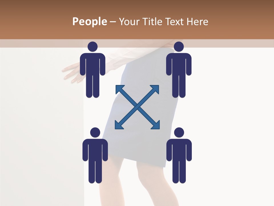 Presenting Caucasian Successful PowerPoint Template