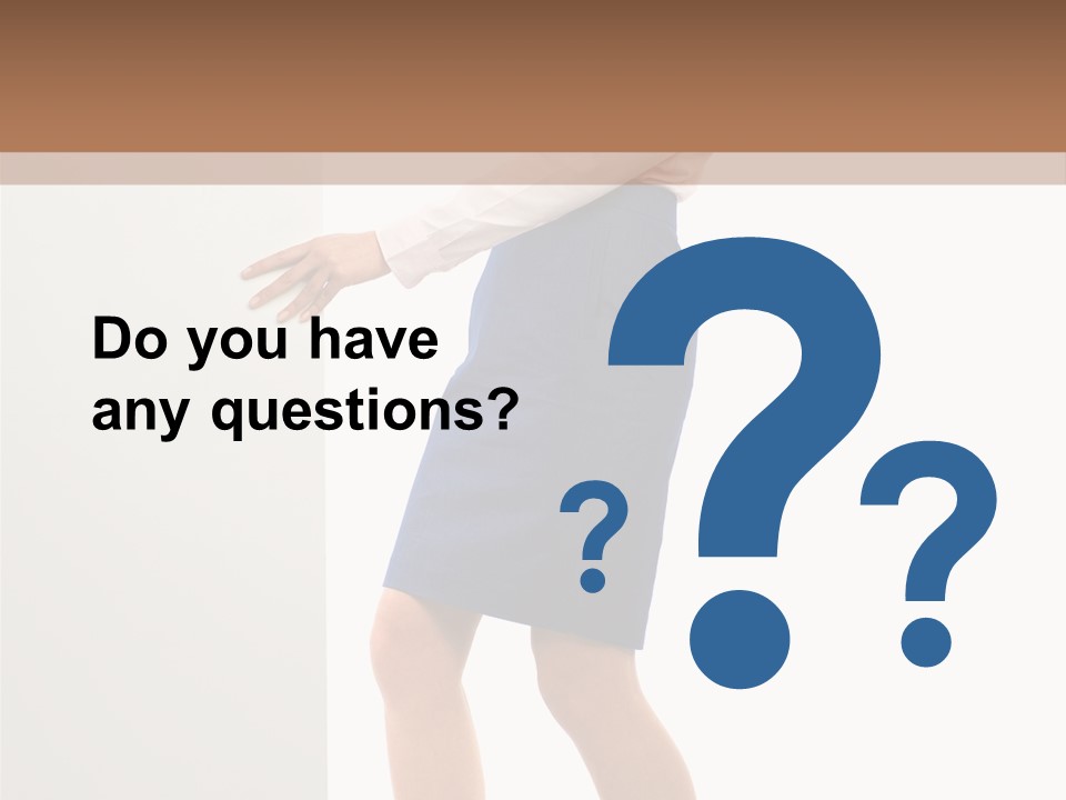 Presenting Caucasian Successful PowerPoint Template