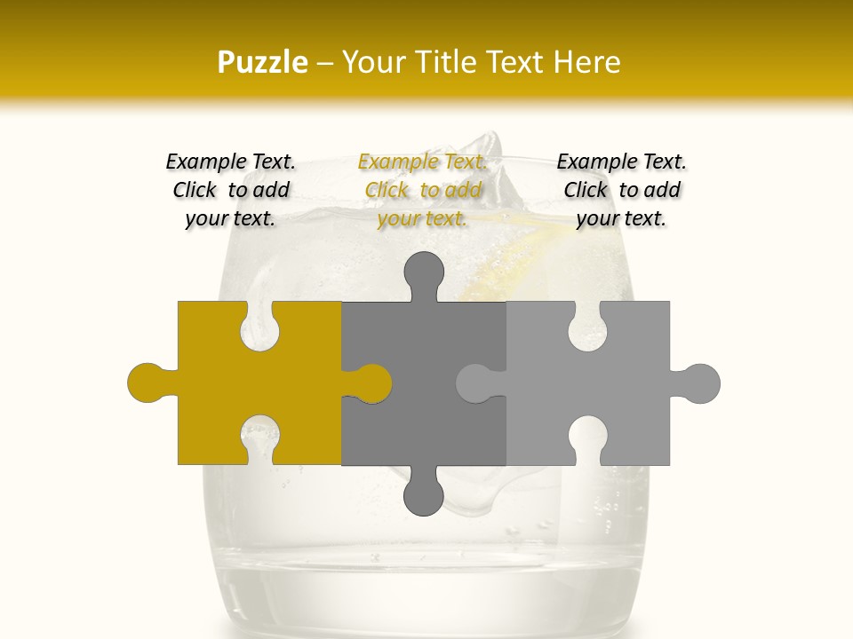 Cocktail Fresh Water PowerPoint Template