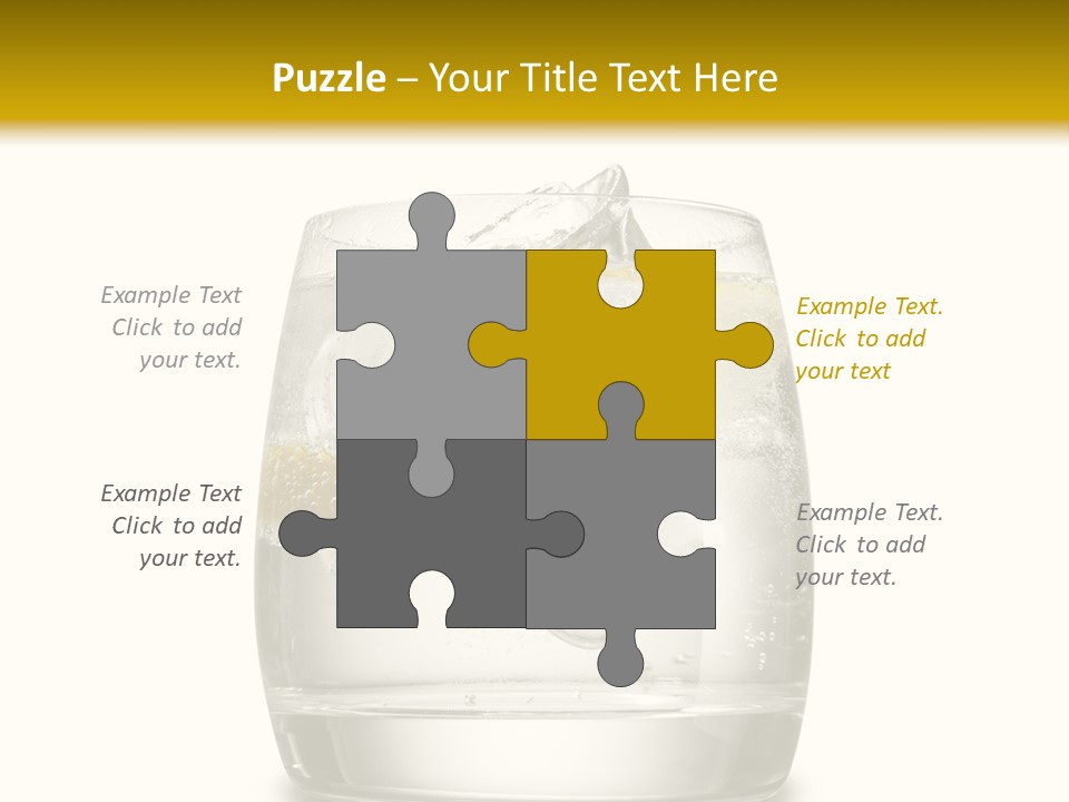 Cocktail Fresh Water PowerPoint Template