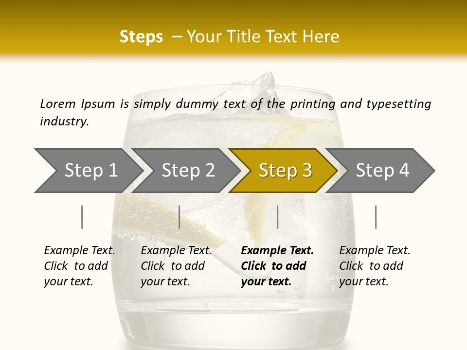 Cocktail Fresh Water PowerPoint Template