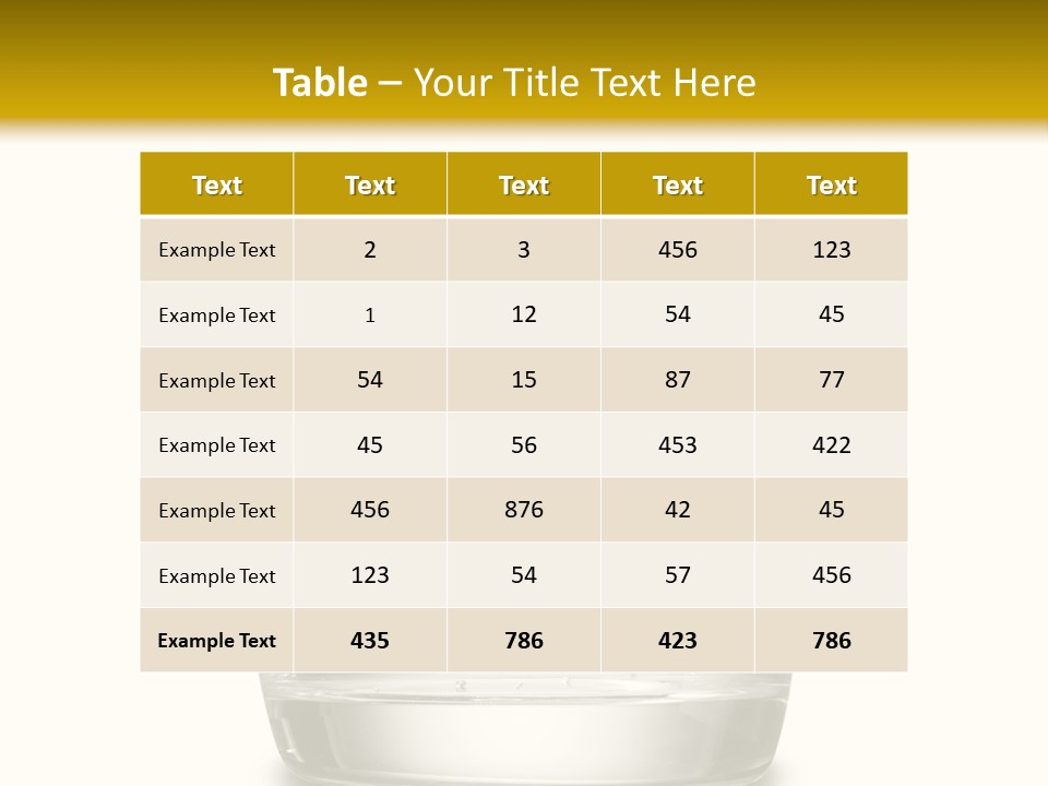 Cocktail Fresh Water PowerPoint Template