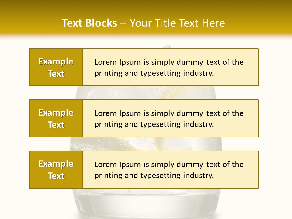 Cocktail Fresh Water PowerPoint Template
