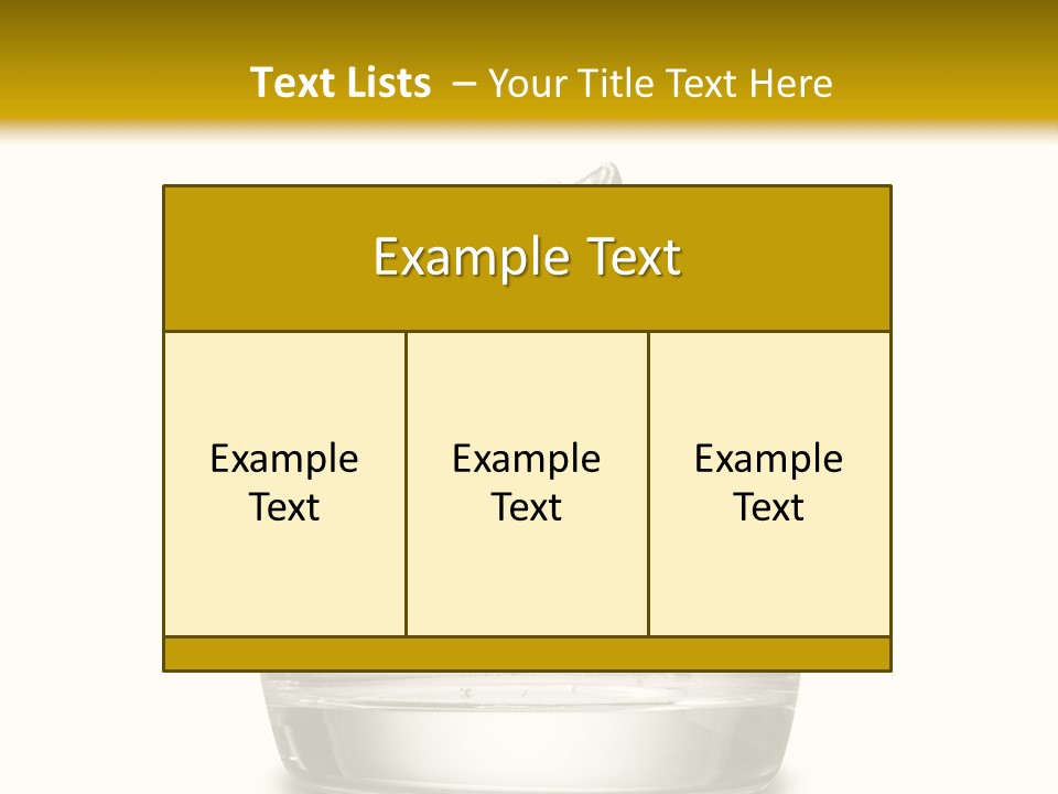 Cocktail Fresh Water PowerPoint Template