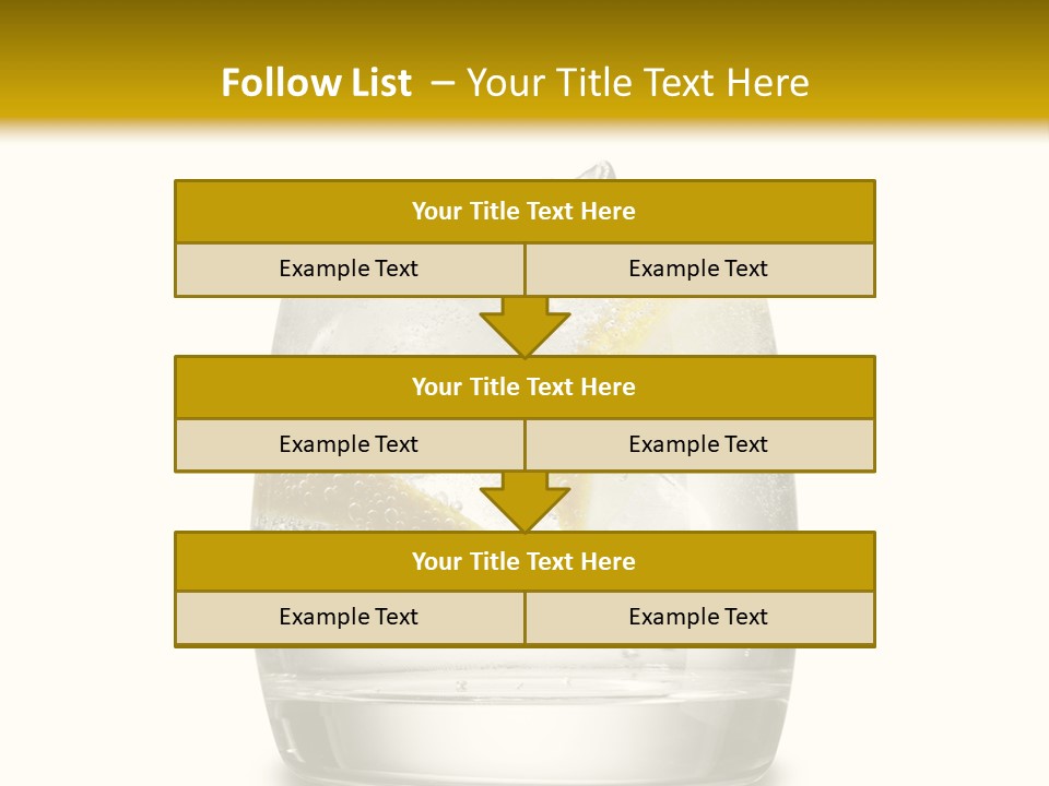 Cocktail Fresh Water PowerPoint Template